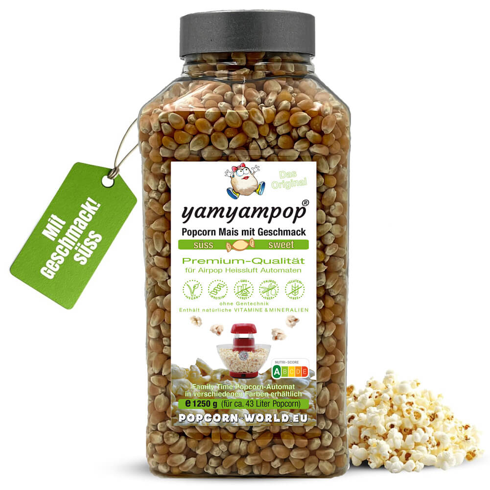 Mais in 1250g Becher - verschiedene Geschmacksrichtungen