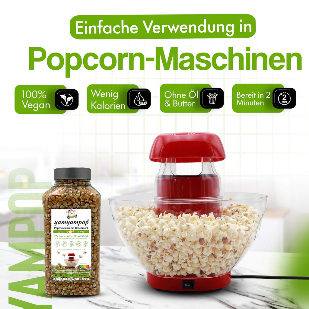 Popcorn-Mais süss im 1250g Becher