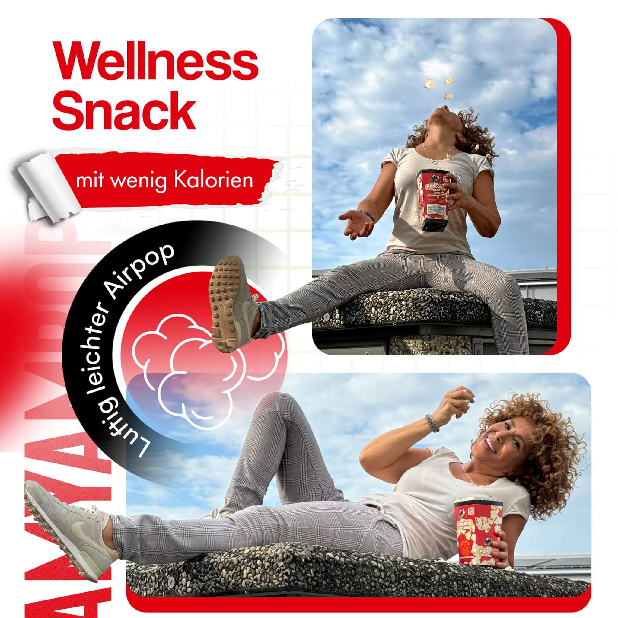 Popcorn-Mais salzig im 1250g Becher